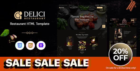 DELICI - Restaurant HTML Template