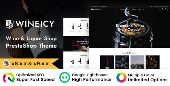 Wineicy - Liquor & Wine Shop Prestashop Theme