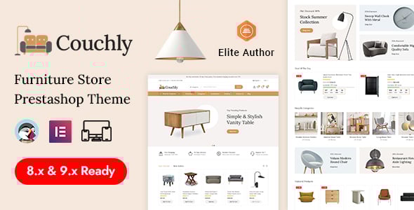 Couchly - Modern Furniture and Decoration Store Prestashop Responsive Theme