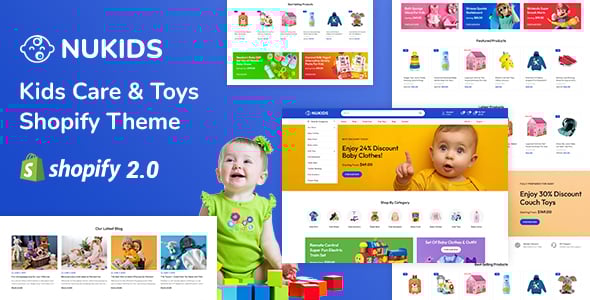 Nukids - Baby Care & Kids Store Shopify 2.0 Responsive Theme
