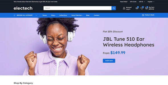 Electech - Multipurpose Electronics Store Shopify 2.0 Responsive Theme