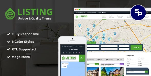 eListing - Responsive Real Estate Joomla Template
