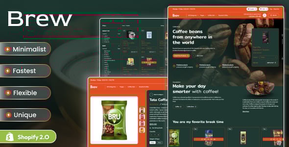 Brew - Coffee Shop & Cafe Shopify 2.0 Store