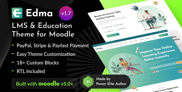 Edma - LMS Education Courses Theme for Moodle 5