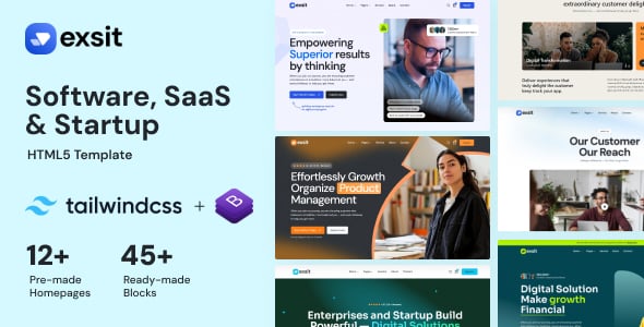 Exsit - Software, SaaS & Startup HTML5 Template