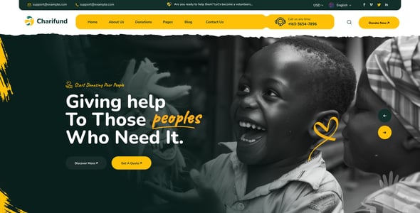 ChariFund - Charity WordPress Theme Multipurpose