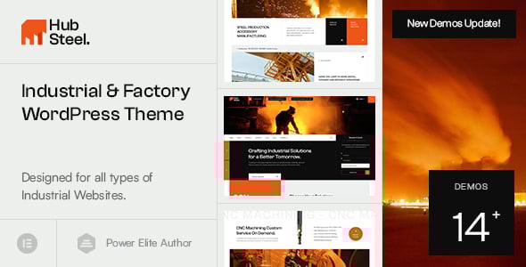 Hubsteel - Industry & Manufacturing Factory Theme