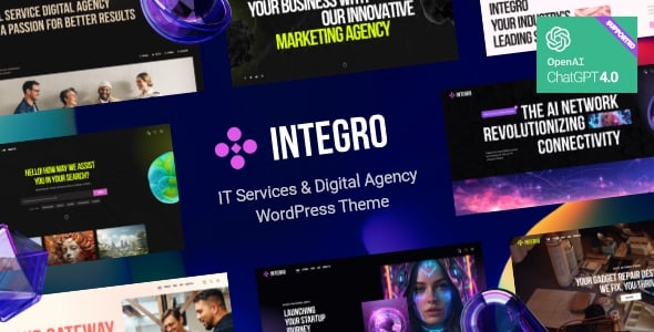 Integro — IT Solutions & Web Agency WordPress Theme