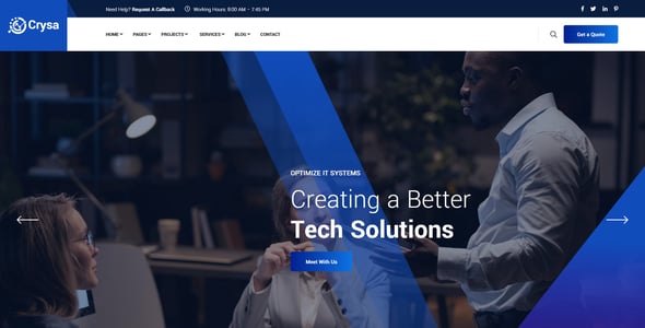 Crysa - IT Solutions XD Template