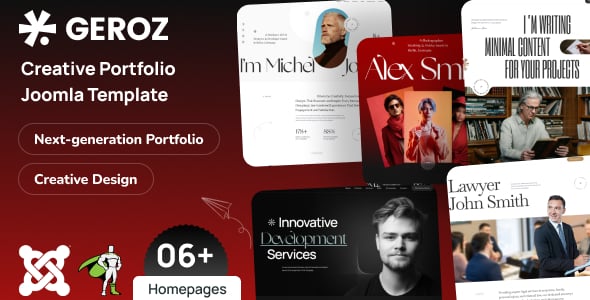 Geroz - Interactive Portfolio & Resume Joomla Template