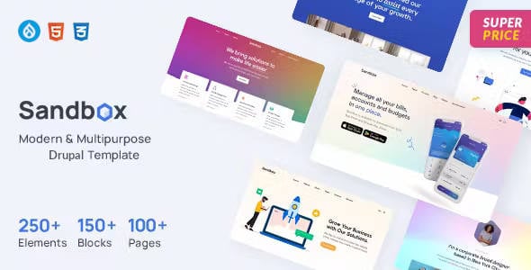 Sandbox - Modern & Multipurpose Drupal 11 & 10 Theme