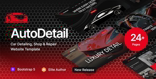 AutoDetail - Car Detailing, Shop & Repair HTML Template