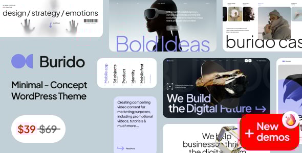 Burido - Minimal Multipurpose WordPress Theme