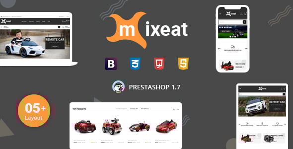 Mixeat - Ecars & Escooter Prestashop 1.7 - 9.x Responsive Theme