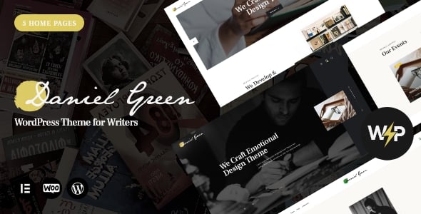 Writer - Journalist & Autho Blog Book WordPress Theme