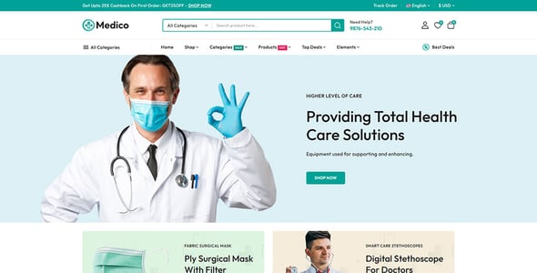 Medico - Pharmacy and Medical Store Prestashop Responsive Theme