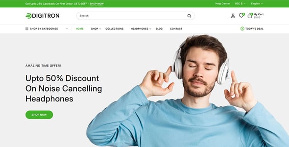 Digitron - Electronics & Gadget Store Shopify 2.0 Responsive Theme