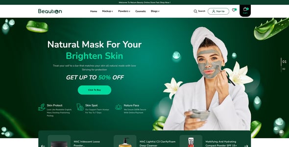 Beaution - Beauty & Cosmetics Shopify 2.0 Theme