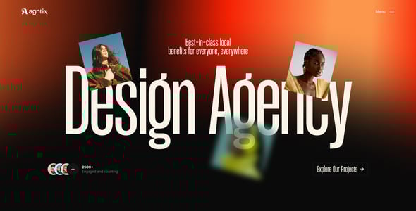 Agntix - Digital Agency & Creative Portfolio Figma Template