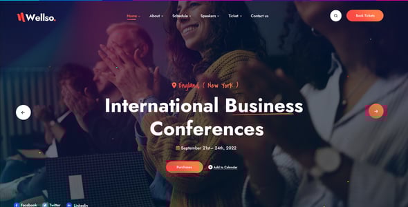 Wellso - Event & Conference XD Template