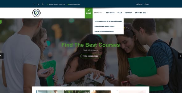 Academic - Responsive Moodle Theme