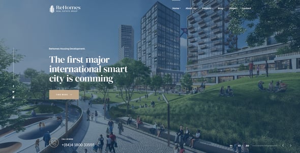 Rehomes - Real Estate Group WordPress Theme