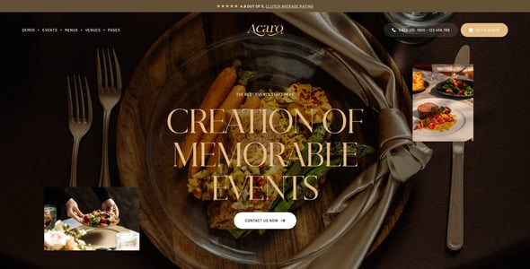 Acaro - Catering & Event Planner WP Theme