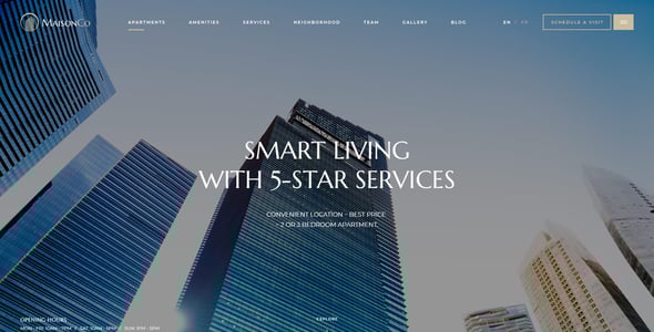 MaisonCo - Single Property WordPress Theme