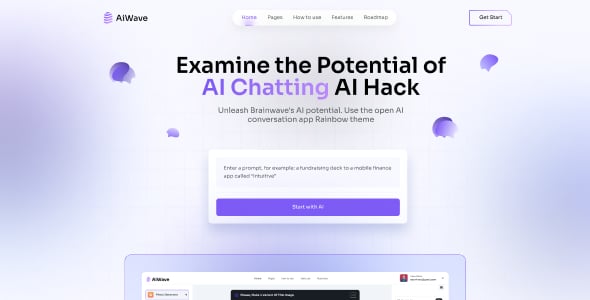 Aiwave - AI SaaS Website + Dashboard React NextJS UI Kit