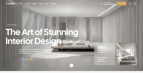 Antra - Architecture & Interior Design WordPress Theme