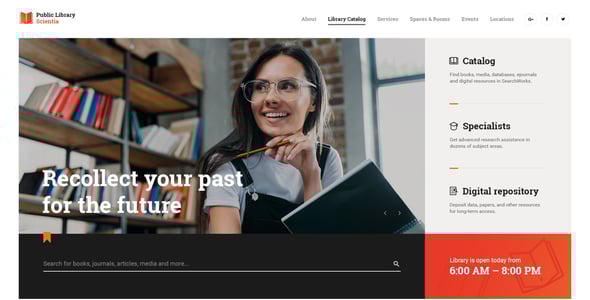 Scientia | Public Library & Book Store Education WordPress Theme