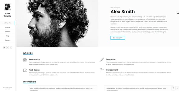 Kerge - CV Resume vCard