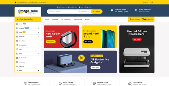 MegaTrone - Shopify 2.0 Multi-Purpose Responsive Theme