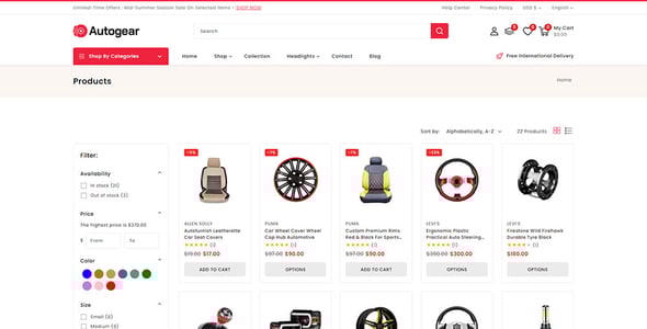 Autogear - Automobile & Tools Store Shopify 2.0 Responsive Theme