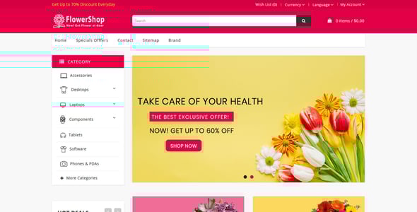 Grocery and Shopping OpenCart 3.X Multistore Theme (Shopping, Mall)