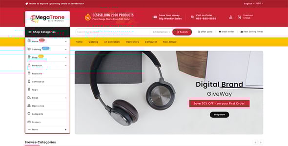 MegaTrone - Shopify 2.0 Multi-Purpose Responsive Theme