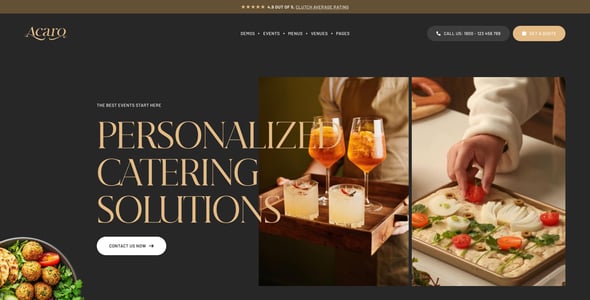 Acaro - Catering & Event Planner WP Theme