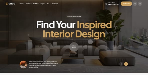 Antra - Architecture & Interior Design WordPress Theme
