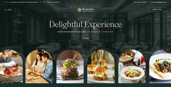 Restoria - Restaurant HTML Template
