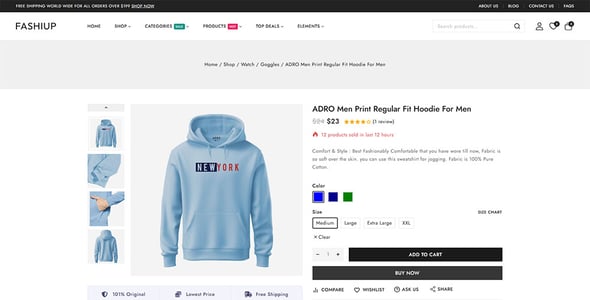 Fashiup - Fashion Apparel Store WordPress WooCommerce Theme