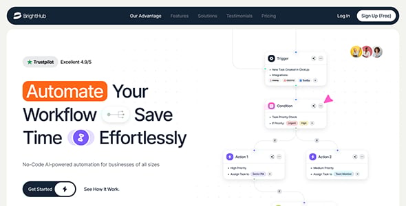 BrightHub - SaaS & Tech Startup WordPress Theme