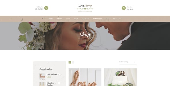 Love Story | Wedding and Event Planner WordPress Theme