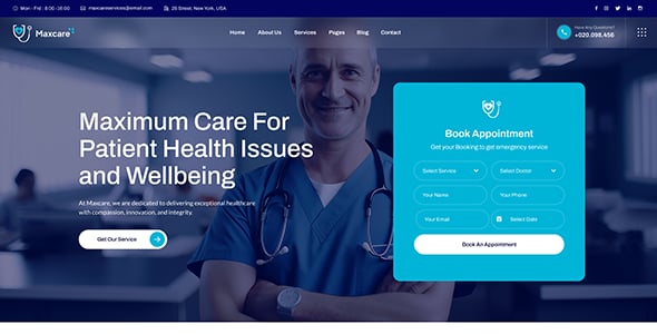 Maxcare - Health & Medical WordPress Theme