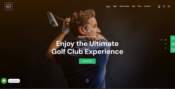 N7 | Golf Club Sports & Events WordPress Theme