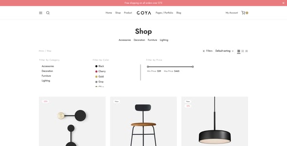 Goya - Modern WooCommerce Theme