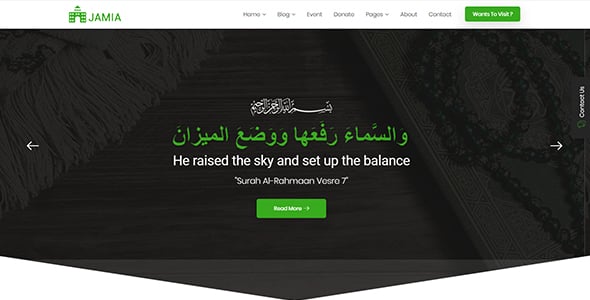 Jamia - Islamic Center Responsive HTML Template