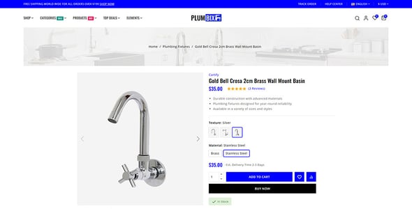 Plumbix - Plumbing Hardware Store Prestashop Responsive Theme