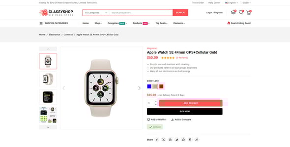 Classyshop - Premium Mega Store Prestashop Responsive Theme