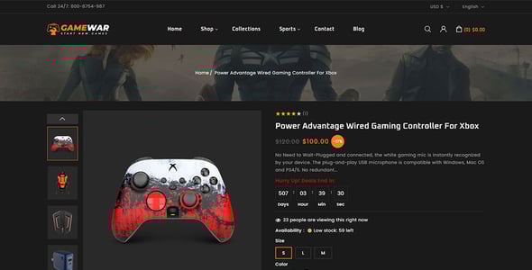 GameWar - Digital Game Store Shopify 2.0 Responsive Theme