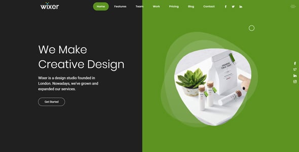 Wixer - One Page Parallax